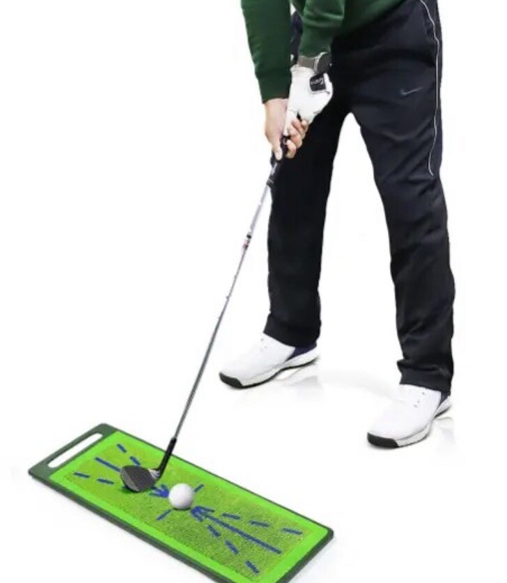Nartek Sequin premium piece Golf Mat Swing Path Trainer Golf Training Mat