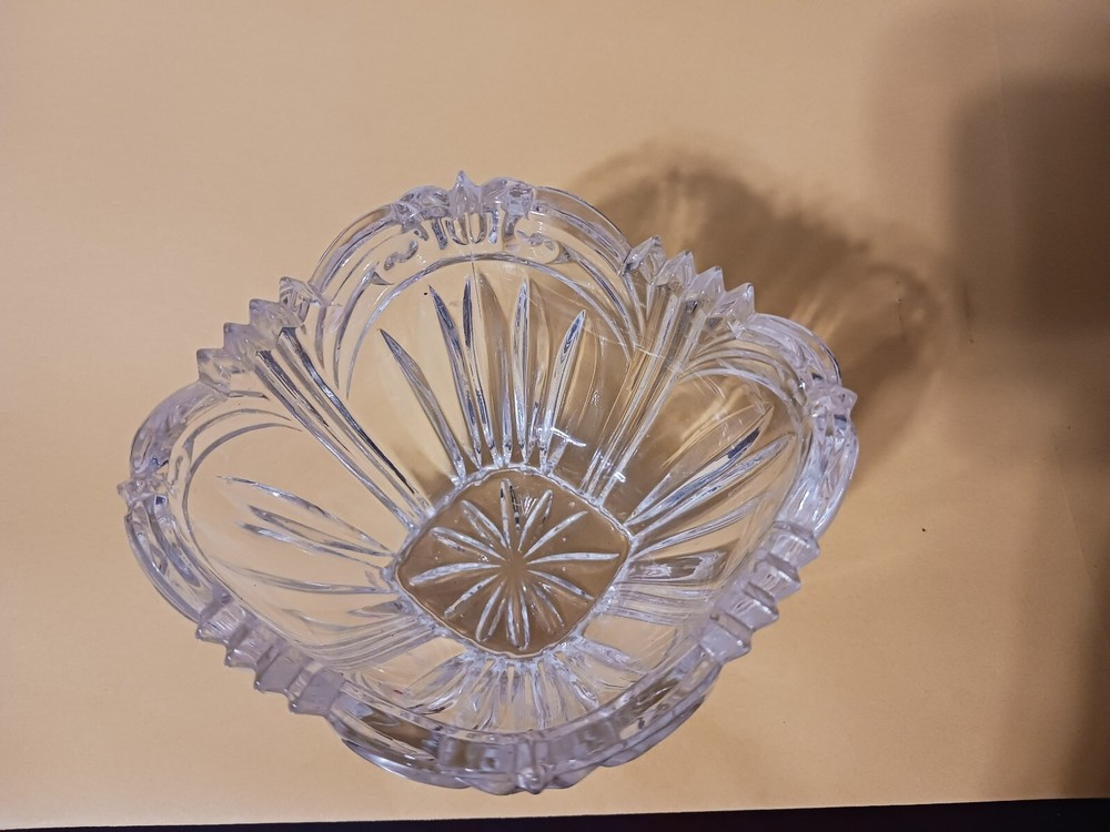Diamond Shaped Open Crystal Candy Dish unique