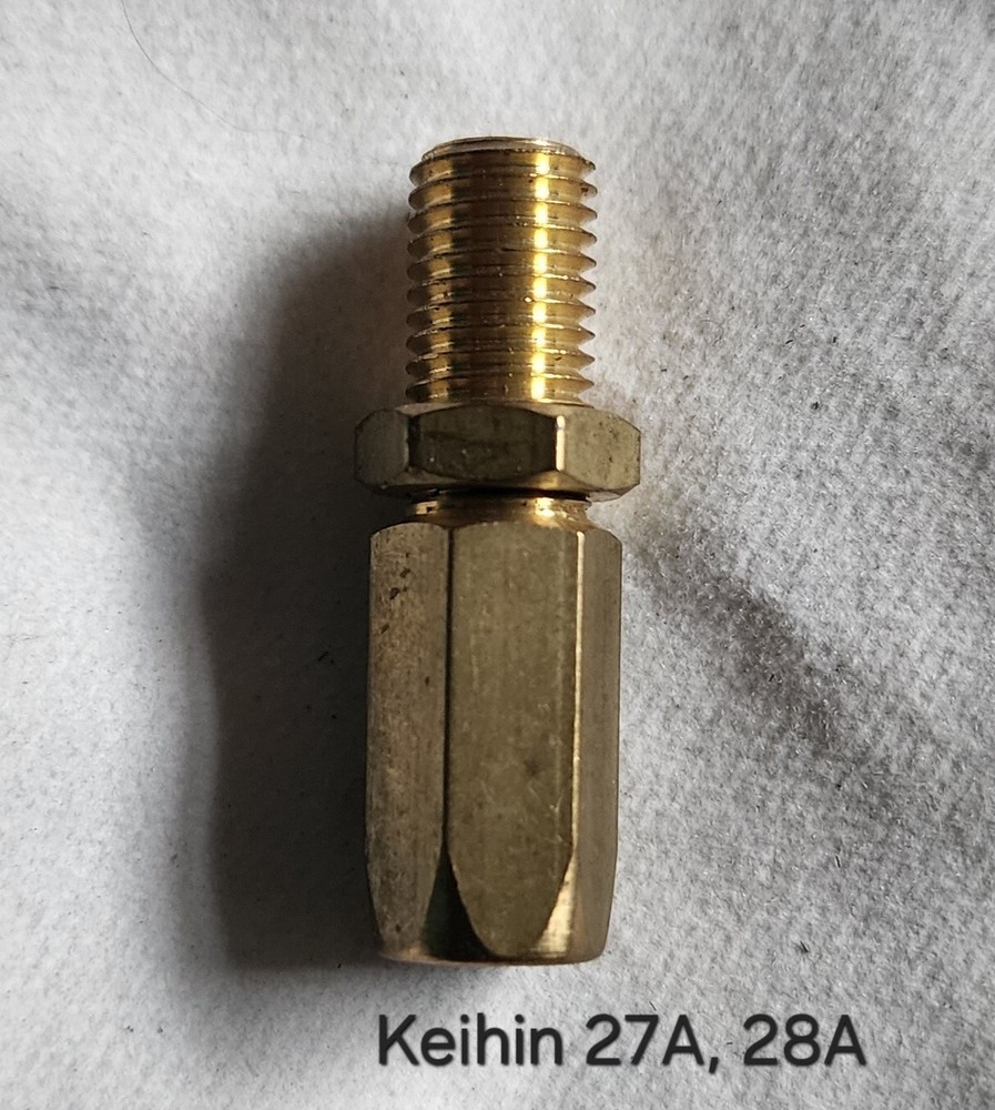 Keihin Cable Adjuster and Nut 27A, 28A