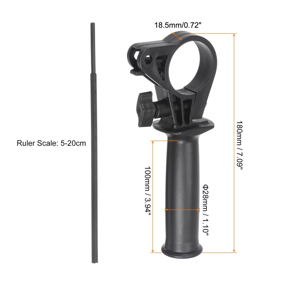 Plastic Adjustable Side Front Auxiliary Hammer Handle 13A Impact Drill 41-44mm