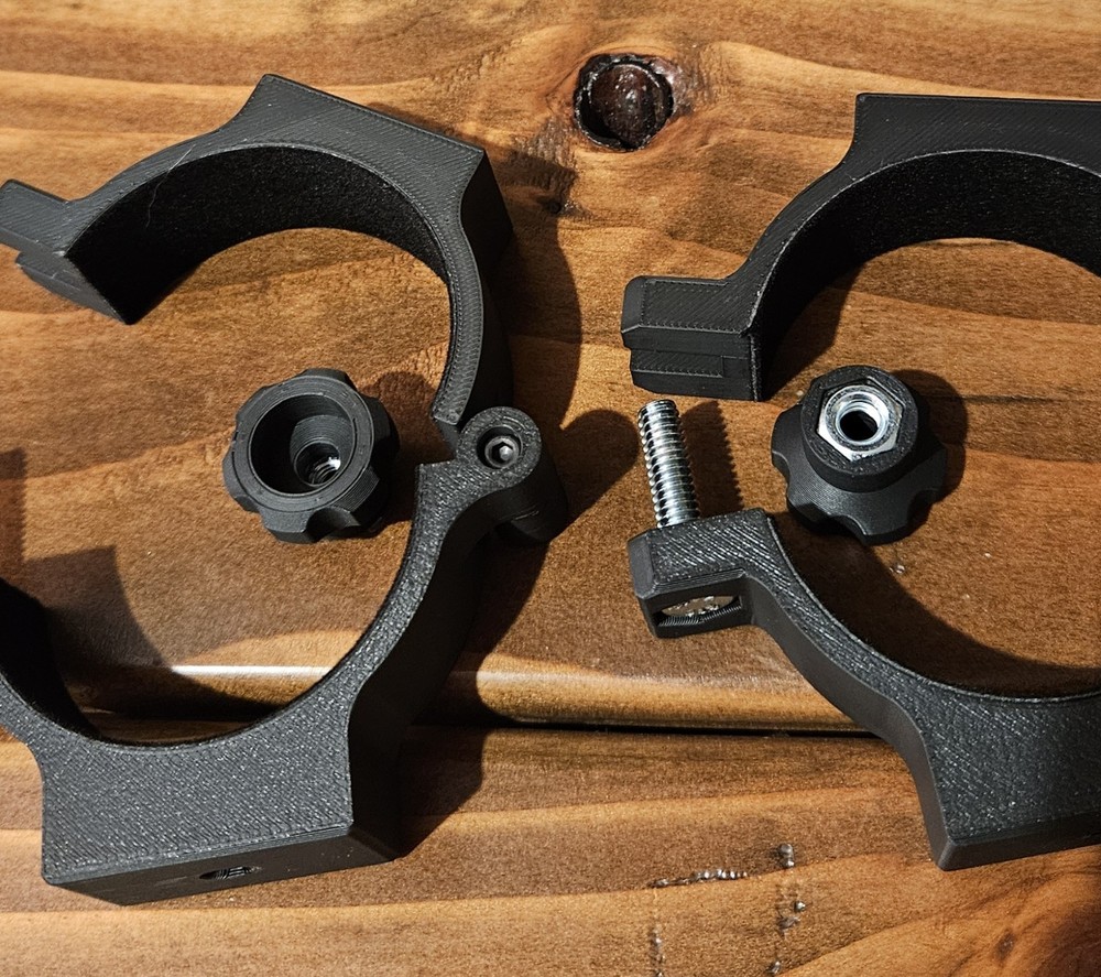 Hinged Telescope Rings Pair (63mm ID)