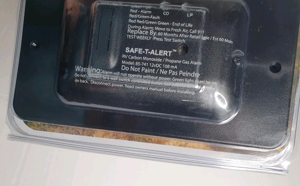 Safe-T-Alert MTI INDUSTRIES-Propane Carbon Monoxide Detector Model 85-741 BL-TR
