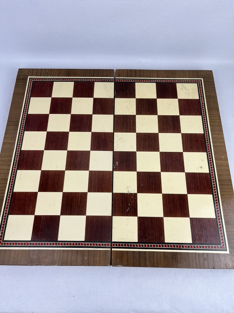Wooden Chess/ Checkers And Backgammon Board