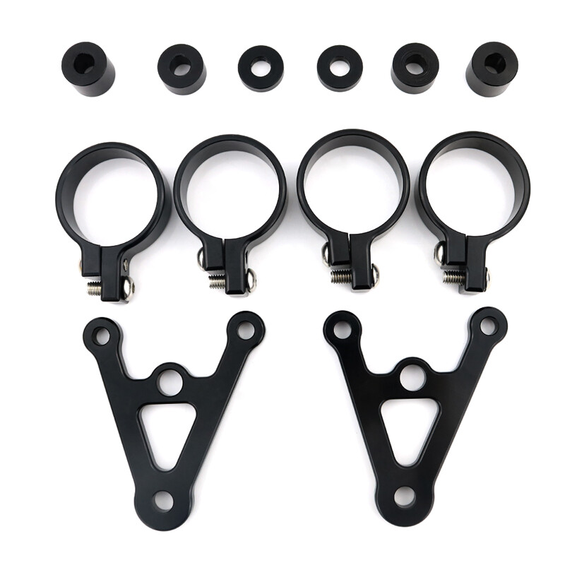 Headlight Mount Bracket Fork Head Lamp Holder Fit For 45mm Front Fork Tubes