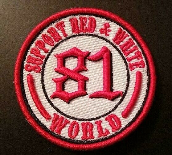 Embroidered 3" Support 81 Circle 3D Puff Foam Patch MC Biker USA