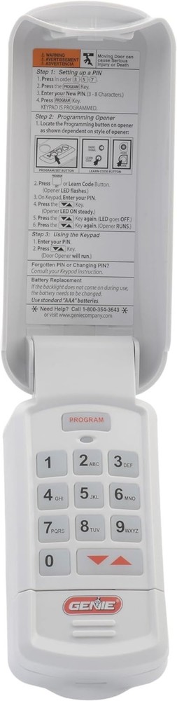 Intellicode Compatible Garage Door Wireless Keypad - Easy Access with Backlight