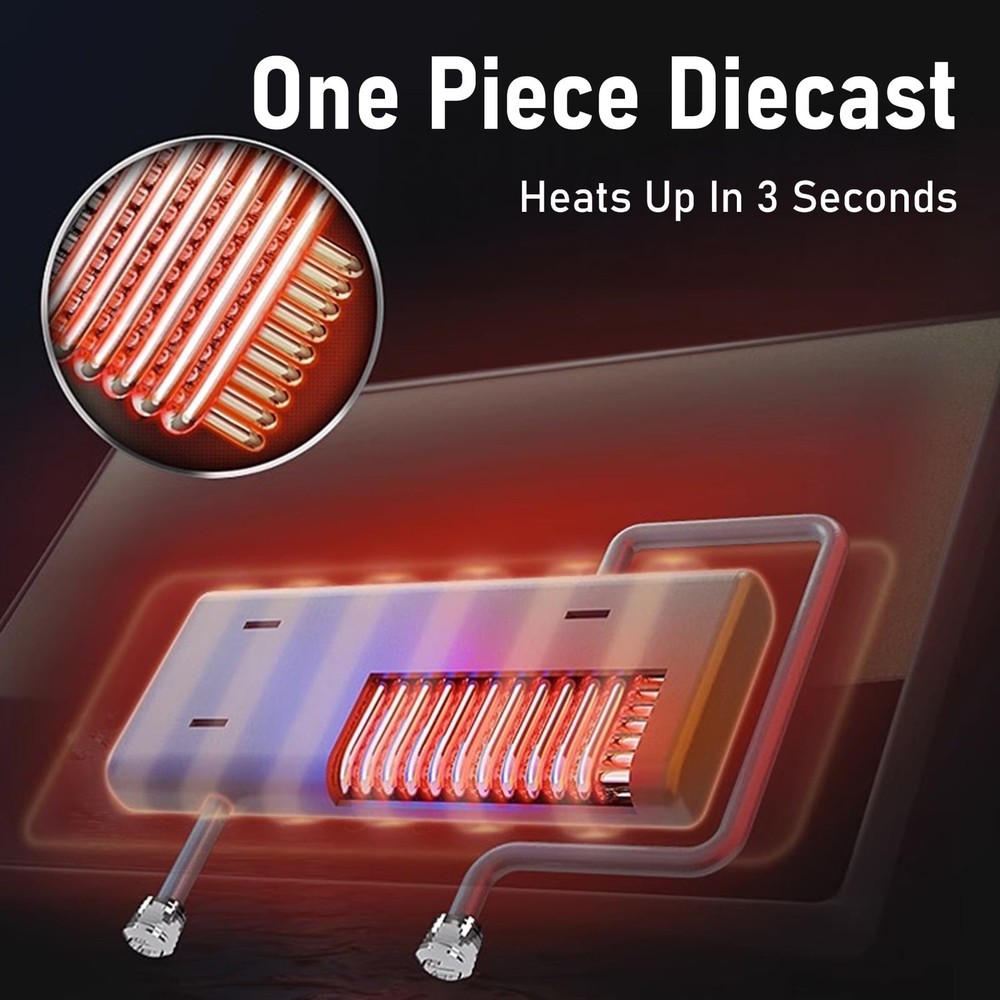 Lemonenergy Electric Tankless Water Heater, 6.5KW 110V, Instant Hot Water, LED