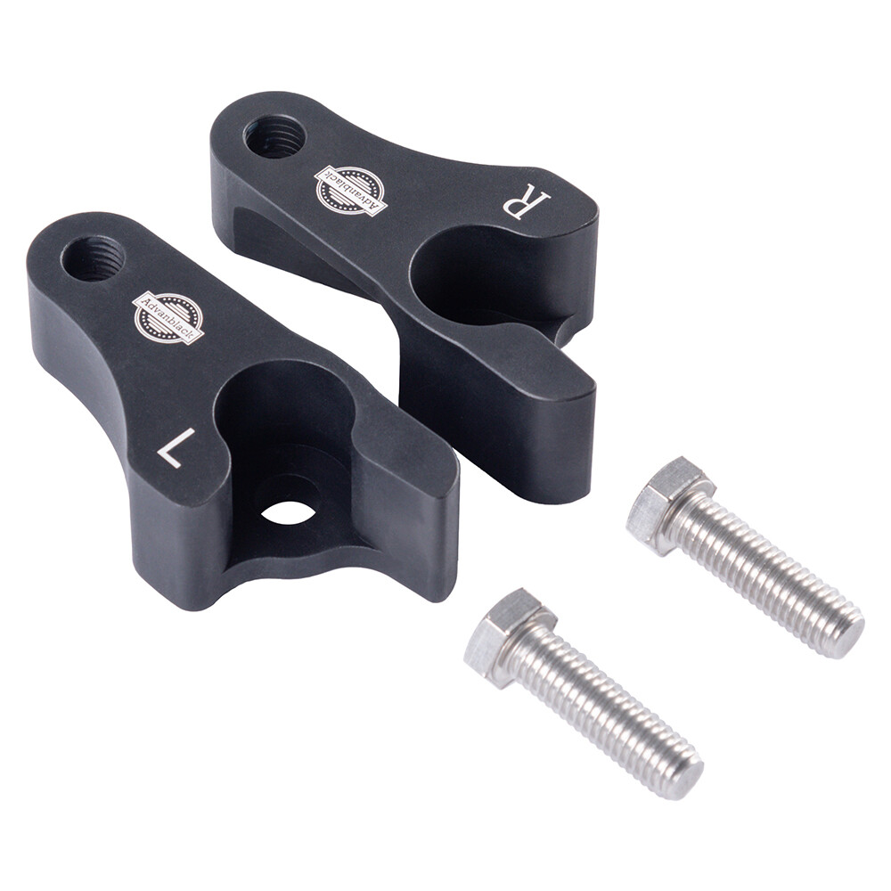 Advanblack 2 inch Lowering Blocks Kit For Harley Davidson Touring Models 2009+