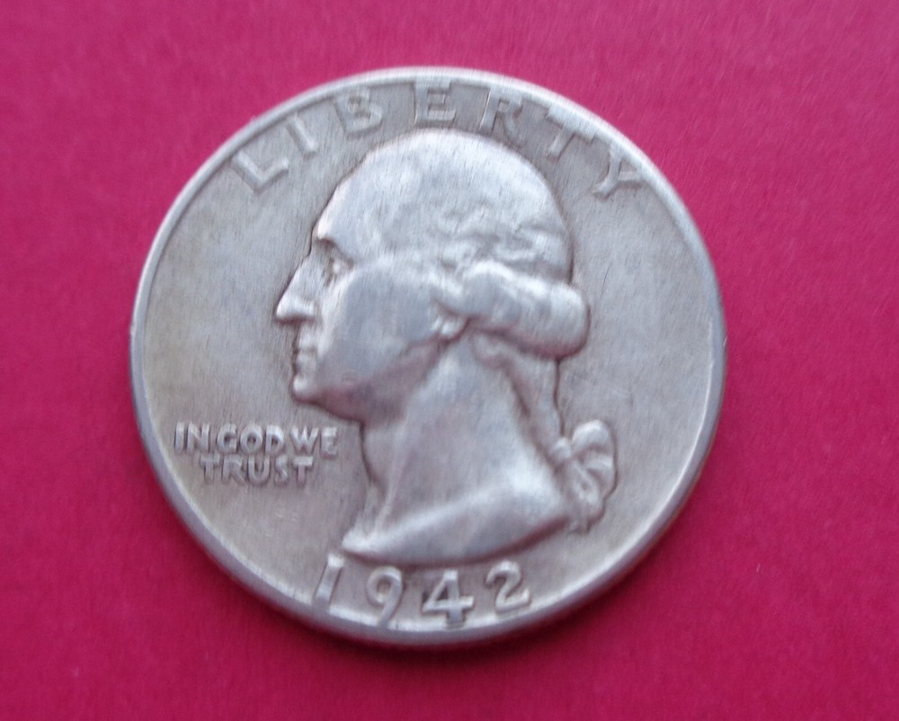 1942  HIGH GRADE SILVER WASHINGTON QUARTER