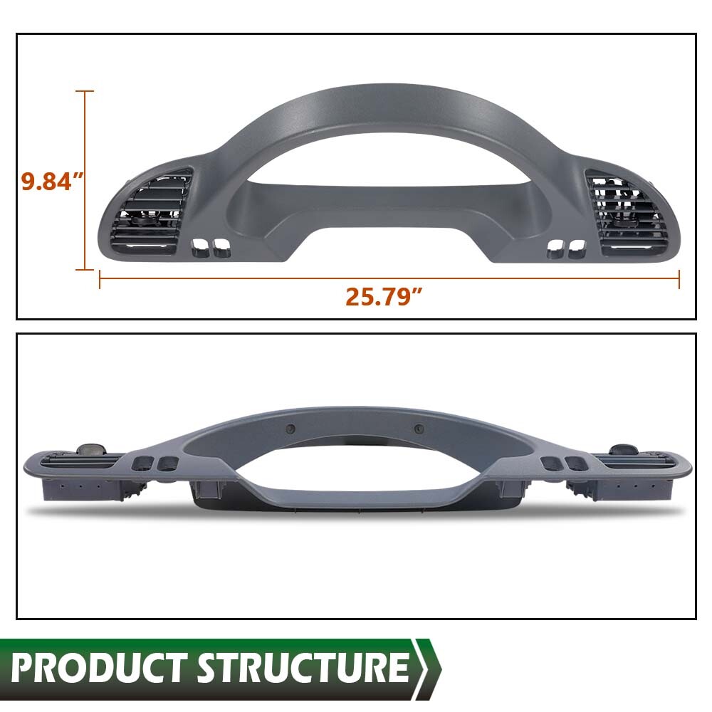 Fit For 2002-2006 Dodge Sprinter Left Side Dash Panel Bezel Trim With A/C Vents