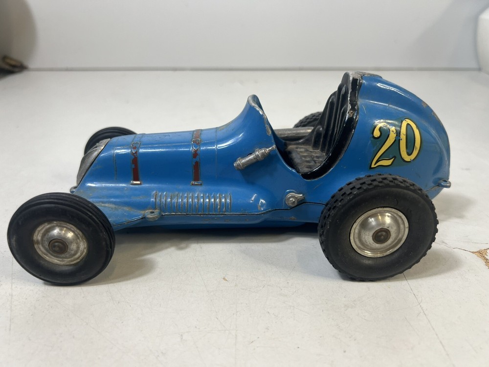 Vintage Ray Cox Thimble Drome Champion Tether Car Blue #20 No Engine