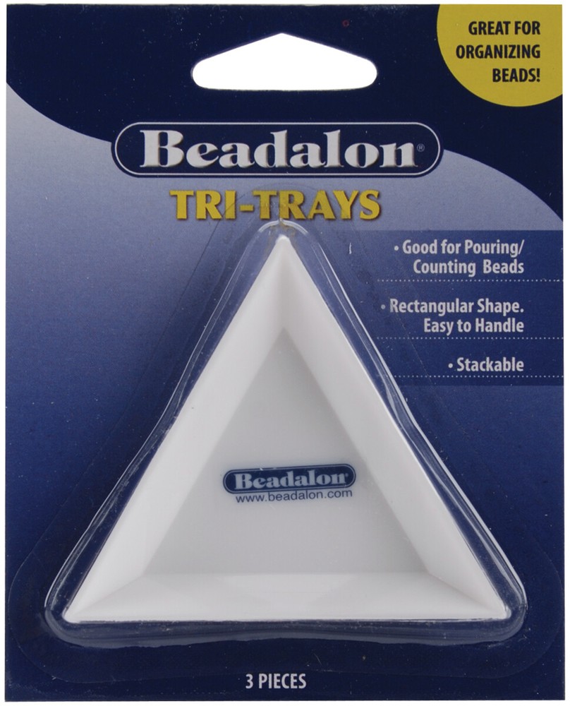 Beadalon Tri Trays 3/Pkg-3"X3"X.5"