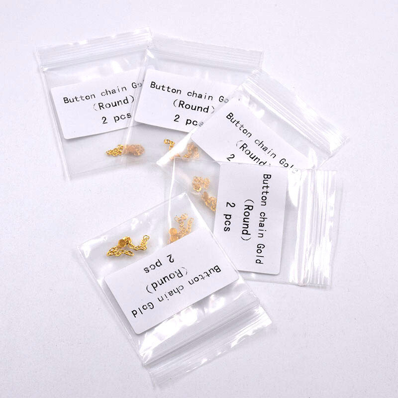 Dental Ortho Plated Traction Buttons Chain Tectangular Mesh Base Lingual Base