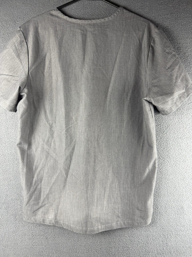FIGS Technical Collection Scrub Top Gray Solid Unisex Size M Medical