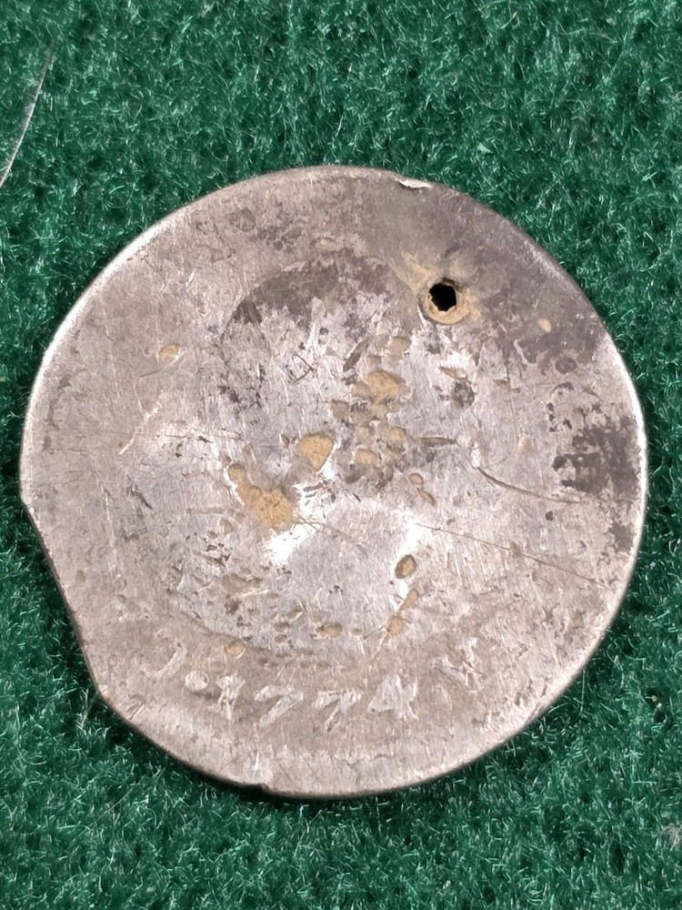 1774 Spanish Half Reale Coin