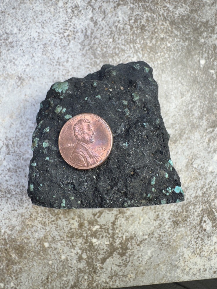 Hubei turquoise stabilized great multi color polychrome solid spiderweb nugget