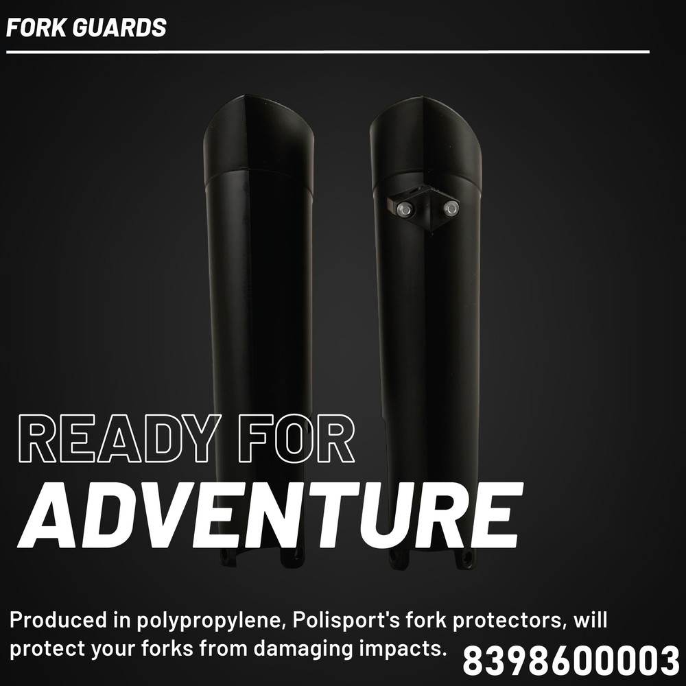 Polisport Full Wrap Fork Guards for Various KTM Models (Black)
