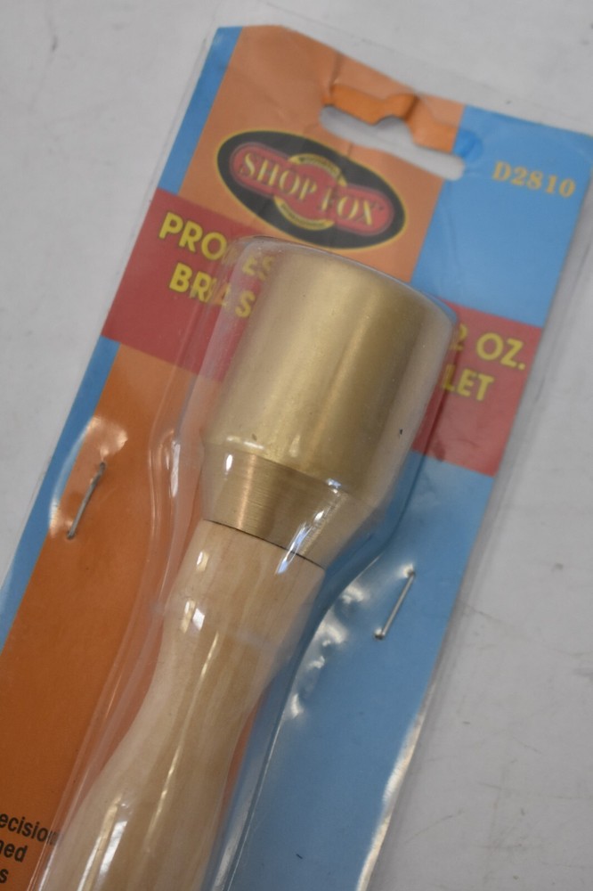 Fox D2810 Brass Head Mallet Hammer Tool 12oz Professional Use Compact Unit