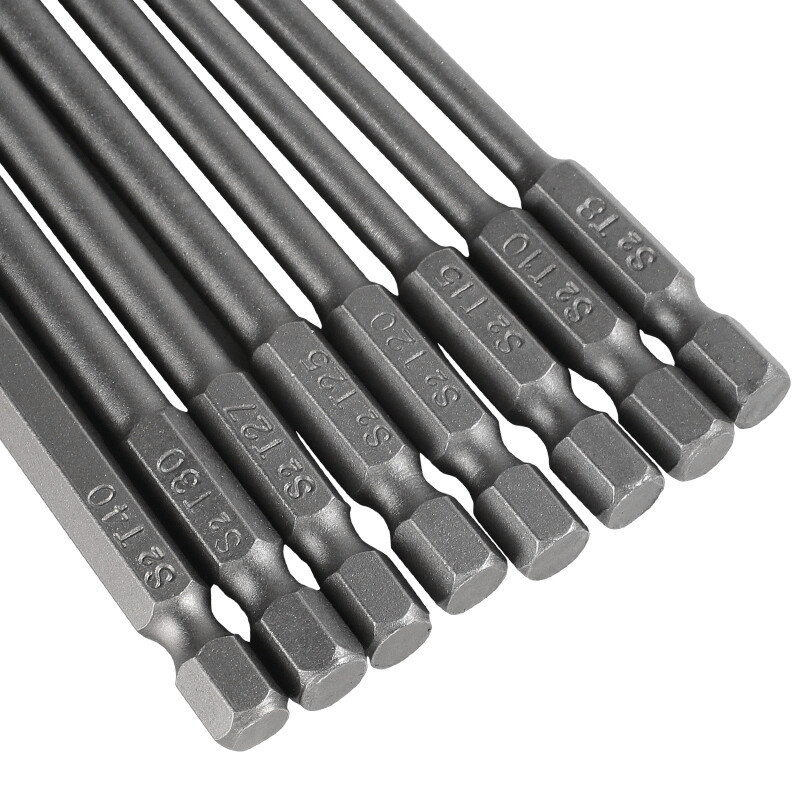 8PCS 100mm Extra Long Torx Screwdriver Bits Set - Security Hex Magnetic