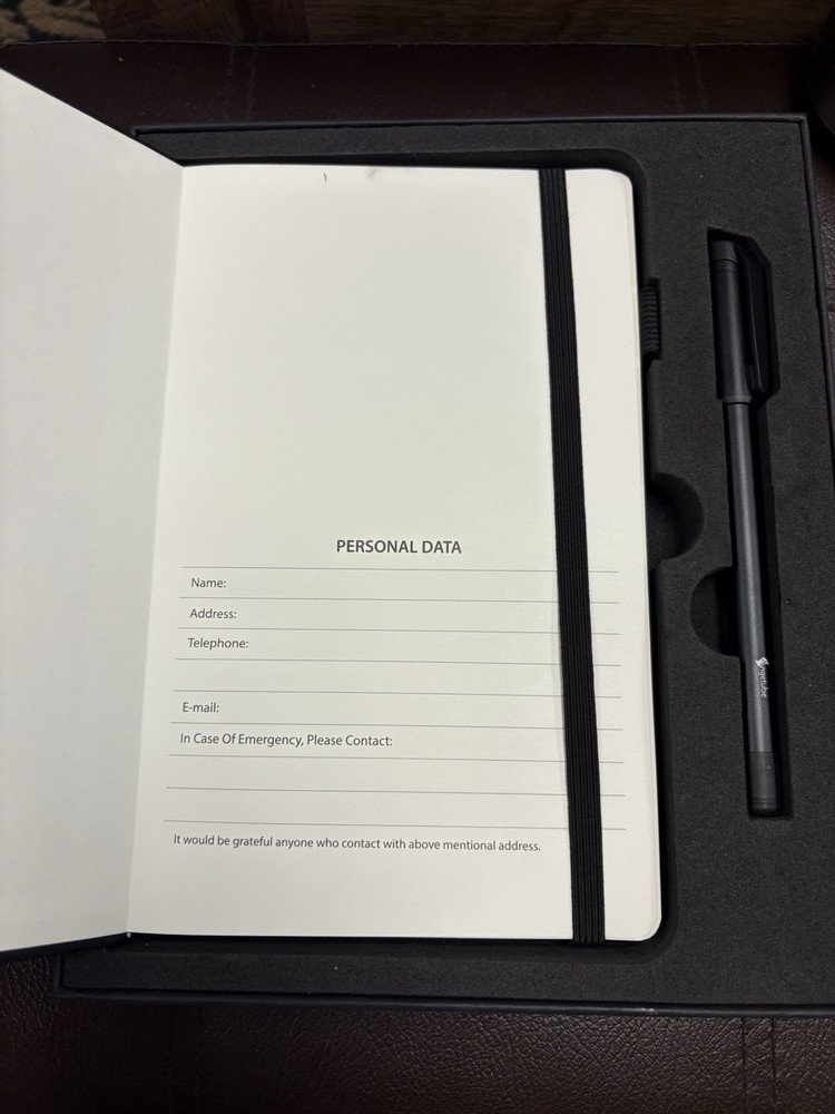 Angetube Smart Pen + Notebook Real-Time Sync For Notes & Drawing Black NIB