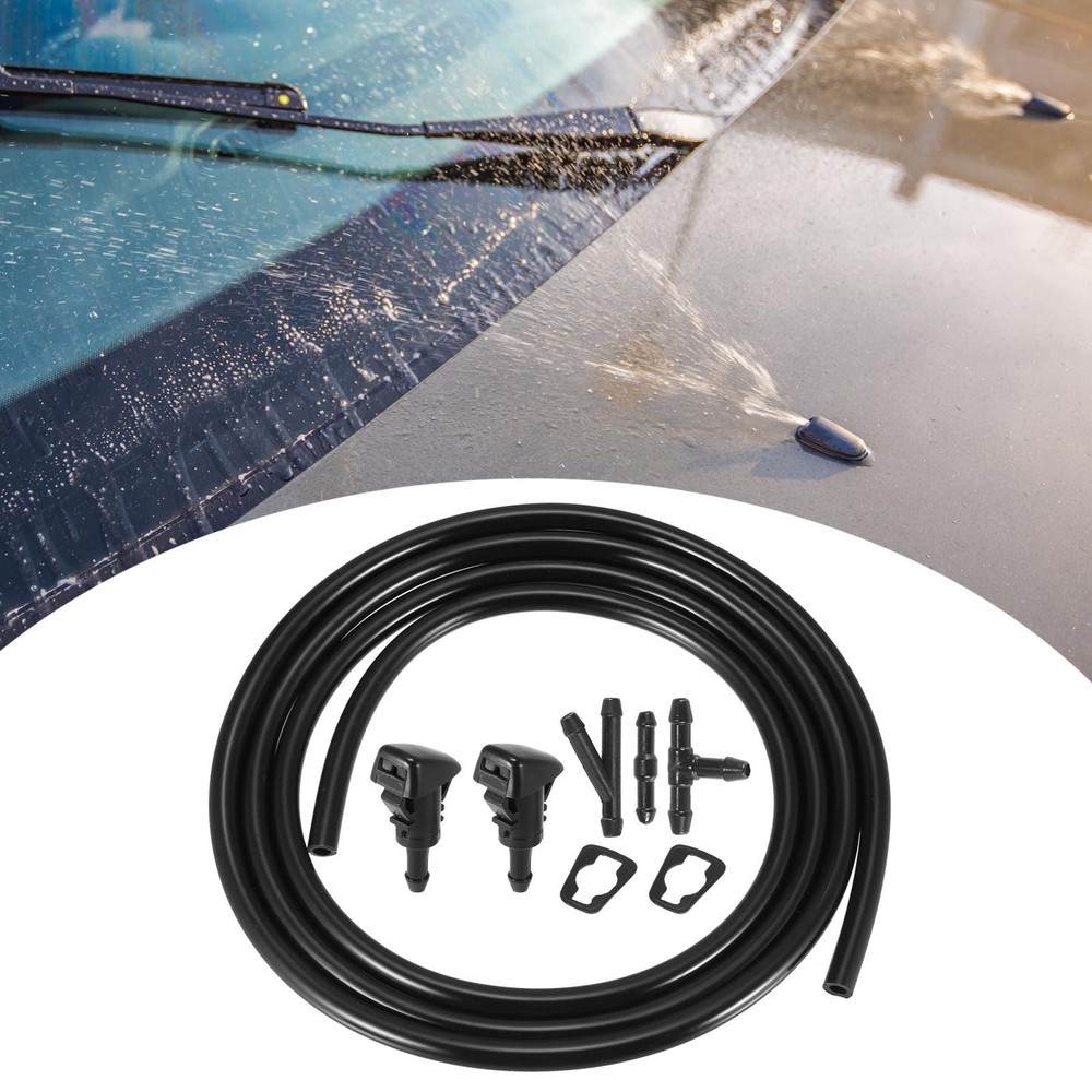 Front Windshield Wiper Nozzles Kit for Mitsubishi Eclipse with 2 Meter Hose