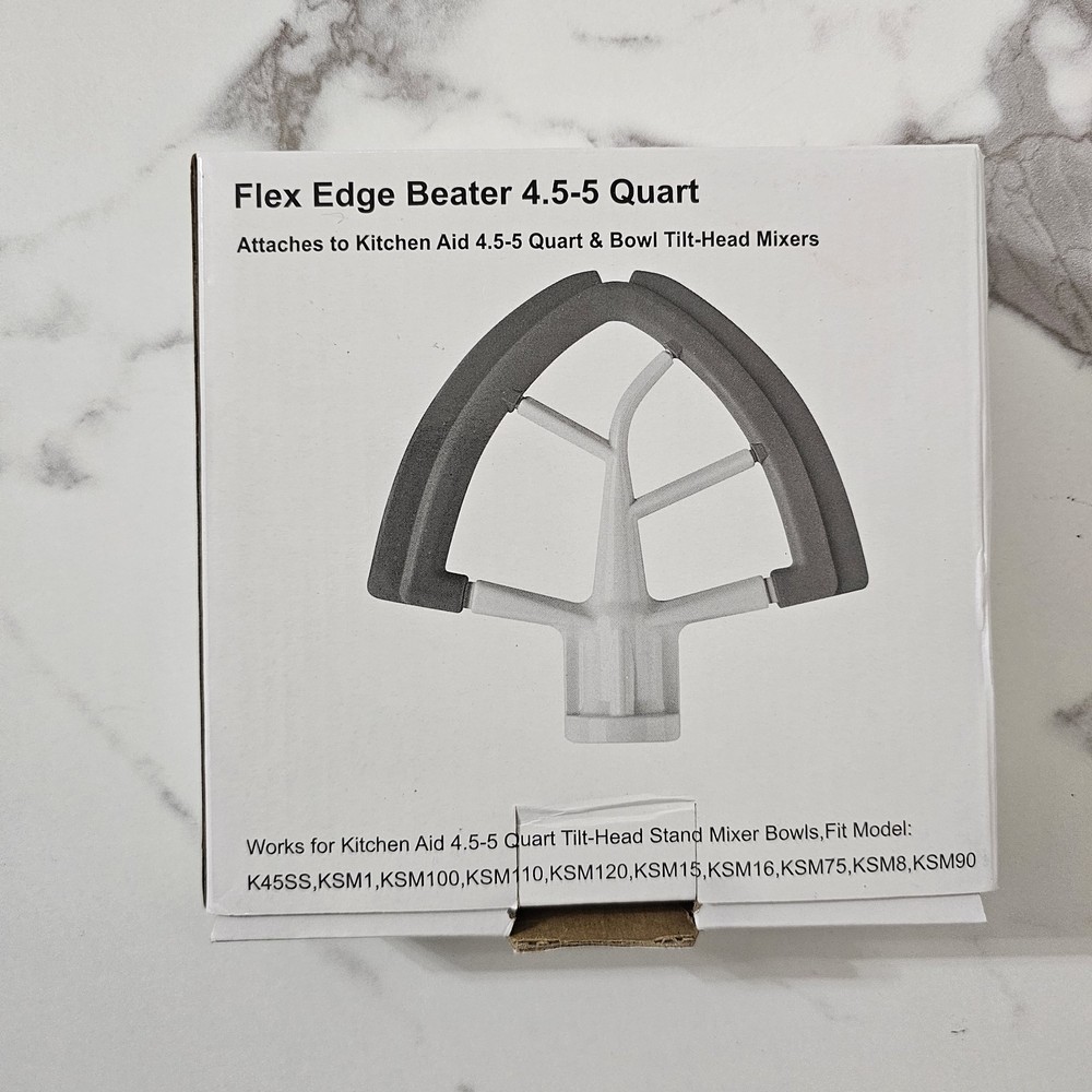 Flex Edge Beater for Kitchenaid Mixer, 4.5-5 Quart for Kitchen Aid Paddle Att...