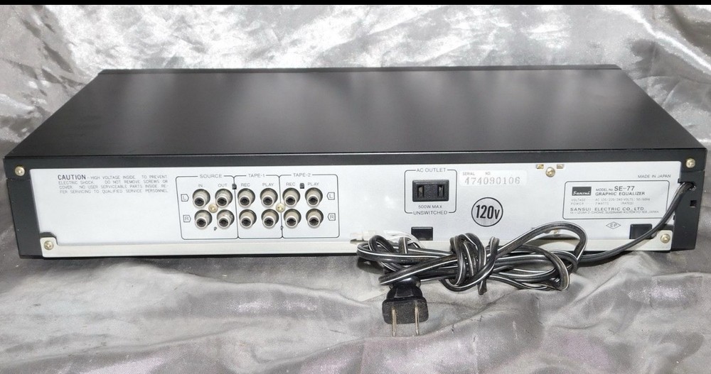 Sansui SE-77 Silver 12 Channels Graphic Equalizer
