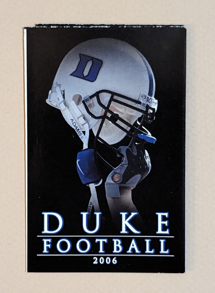 2006 Duke Blue Devils College Football Pocket Schedule NCAA 🏈🏈