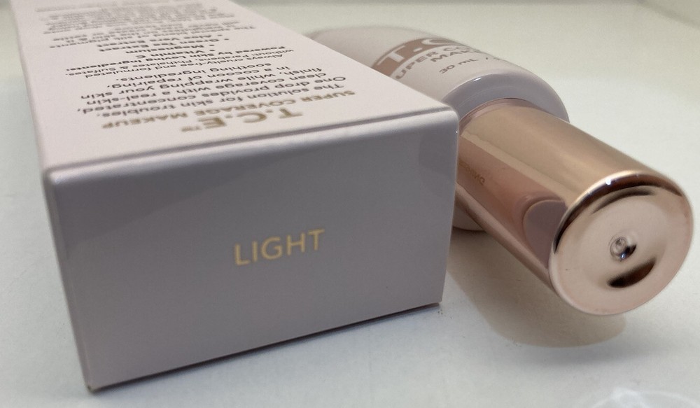 Doll 10 T.C.E Super Coverage Makeup LIGHT 1 oz NIB Full Size