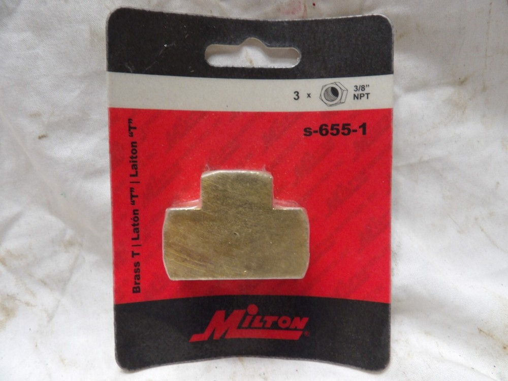 Milton s-655-1 Brass Tee Hose Fitting
