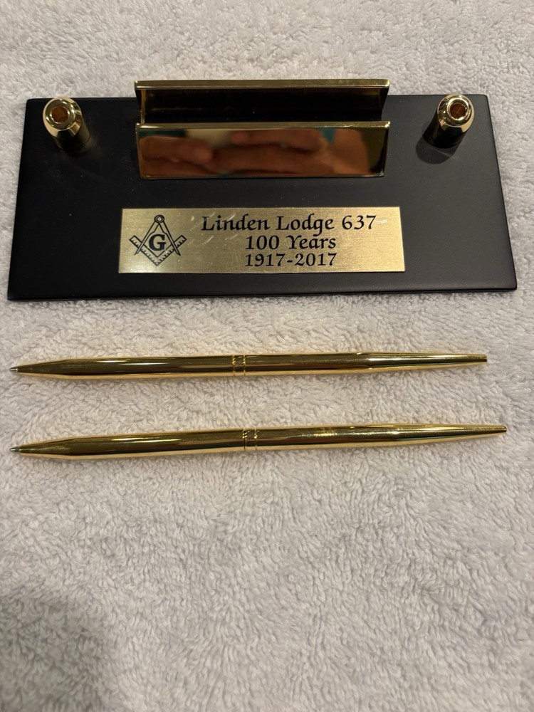 Masonic Desk Pen Set
