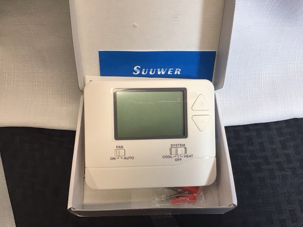 Suuwer S701 Non-Programmable Thermostat – Single Stage – New Open Box
