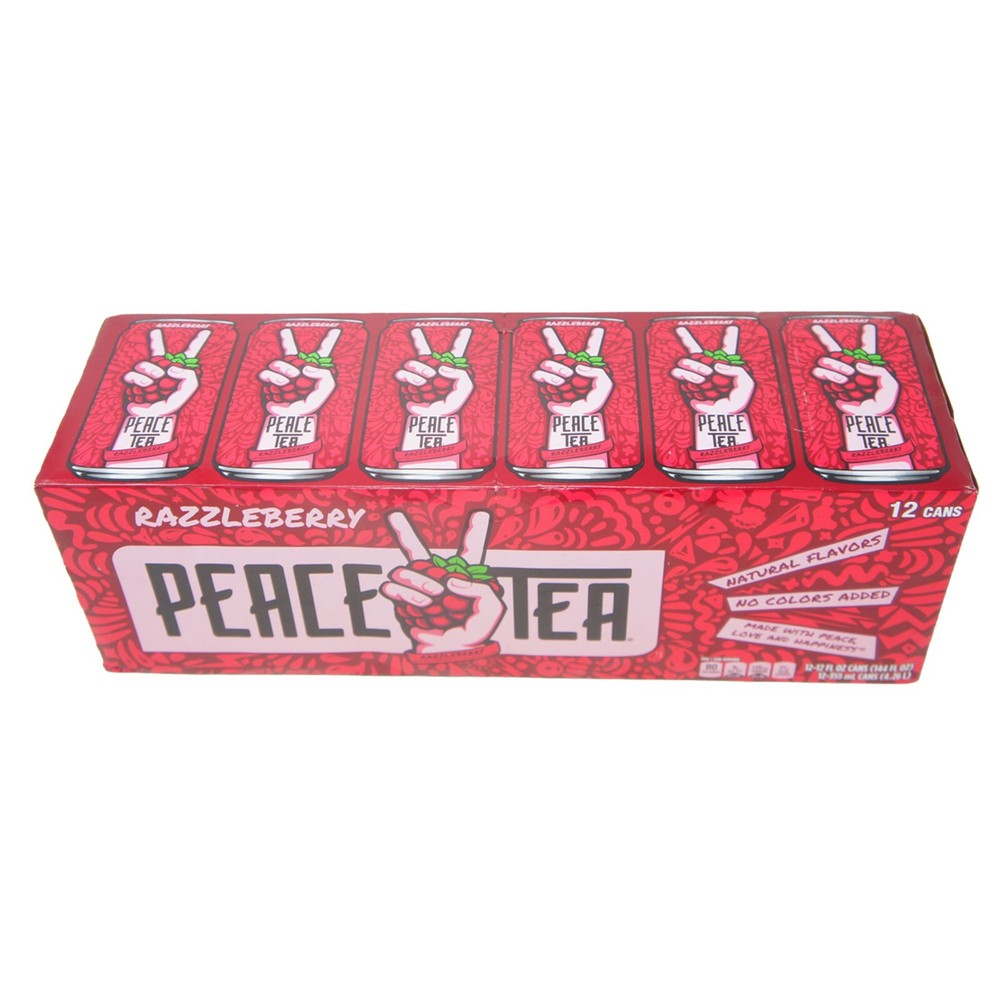 Peace Tea Razzleberry Raspberry Flavor Ice Tea - 12 oz (12 Pack)