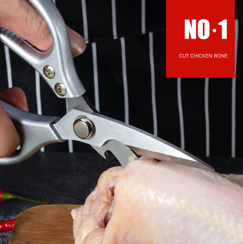 Heavy Duty Kitchen Shears Stainless Steel Multi-Function Scissors for Meat Fish