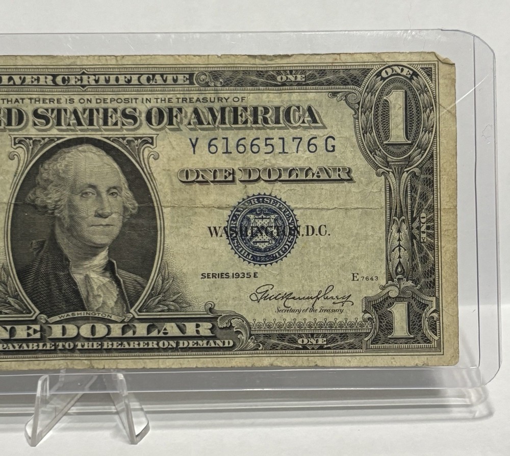 1935 E $1 Note Silver Certificate, #61665176! 🔥🔥