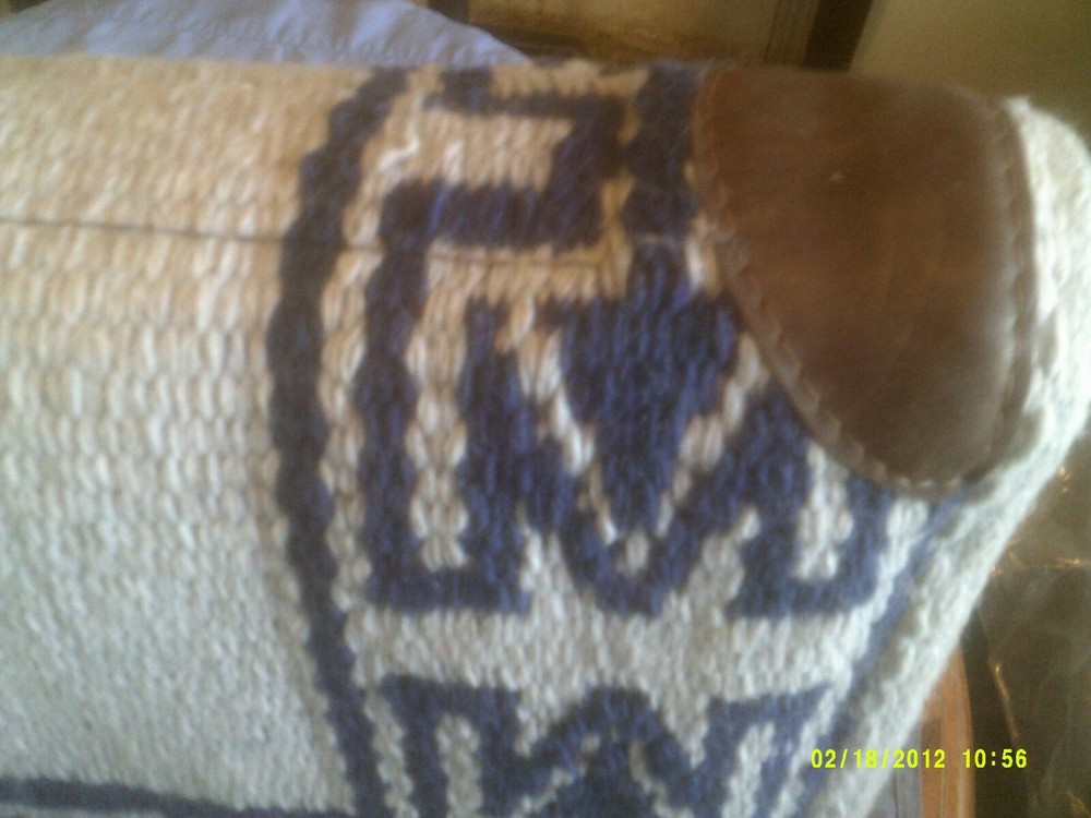 Saddle Pad Showman Memory Foam Blue and Gray