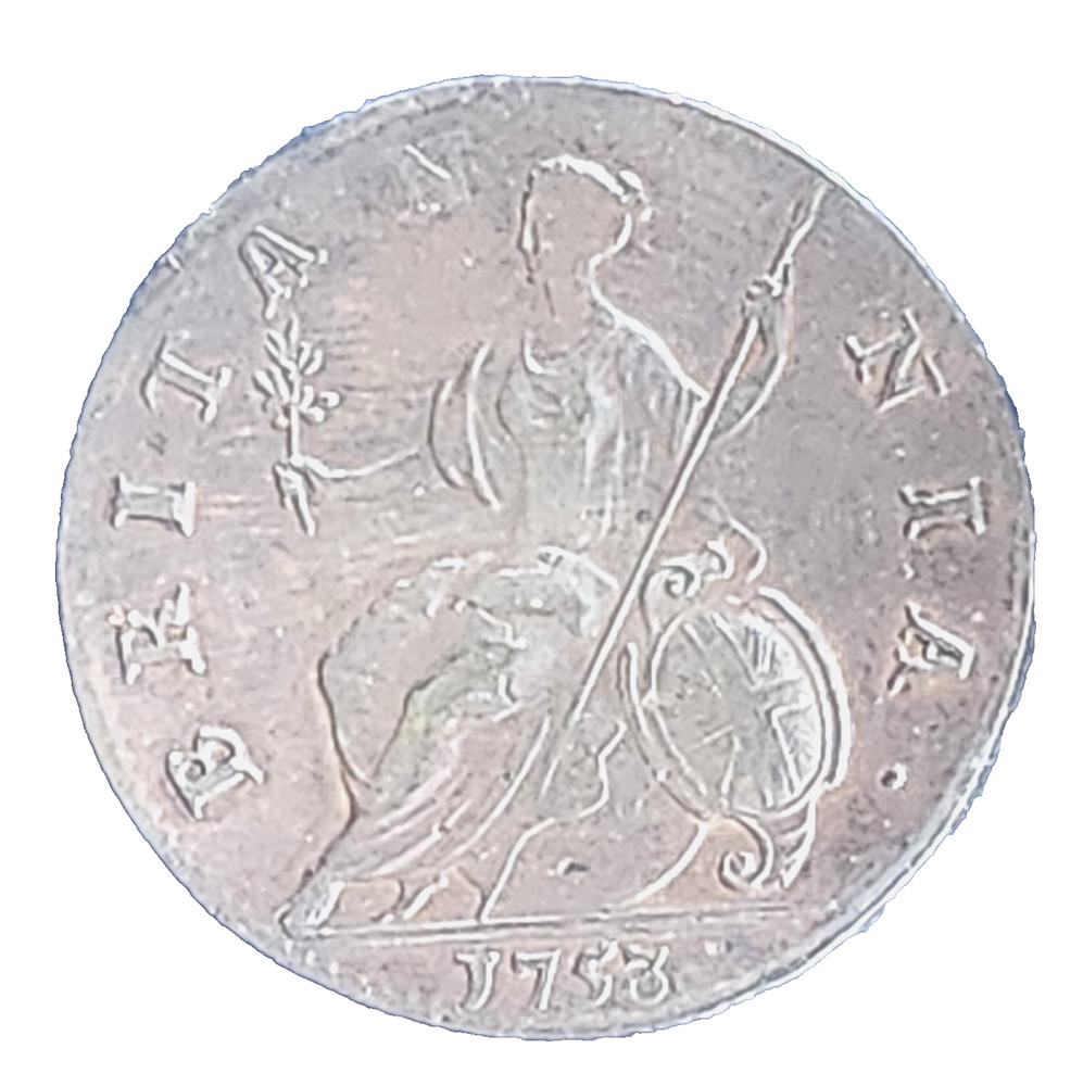 1753 George II Halfpenny