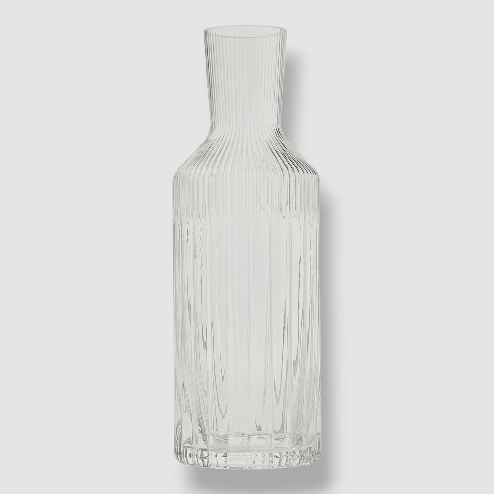 Hotel Collection Clear Fluted Carafe