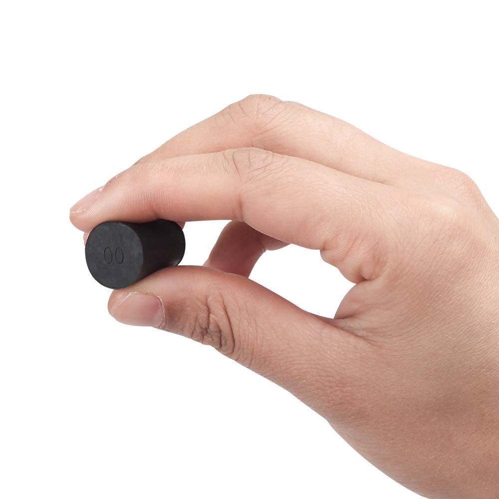 30 Pack Solid Rubber Stoppers Size 00 15x11-21mm Black Lab Plug Tapered