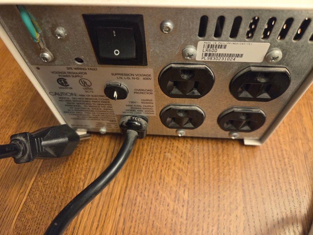 APC Line-R 600VA Automatic Voltage Regulator