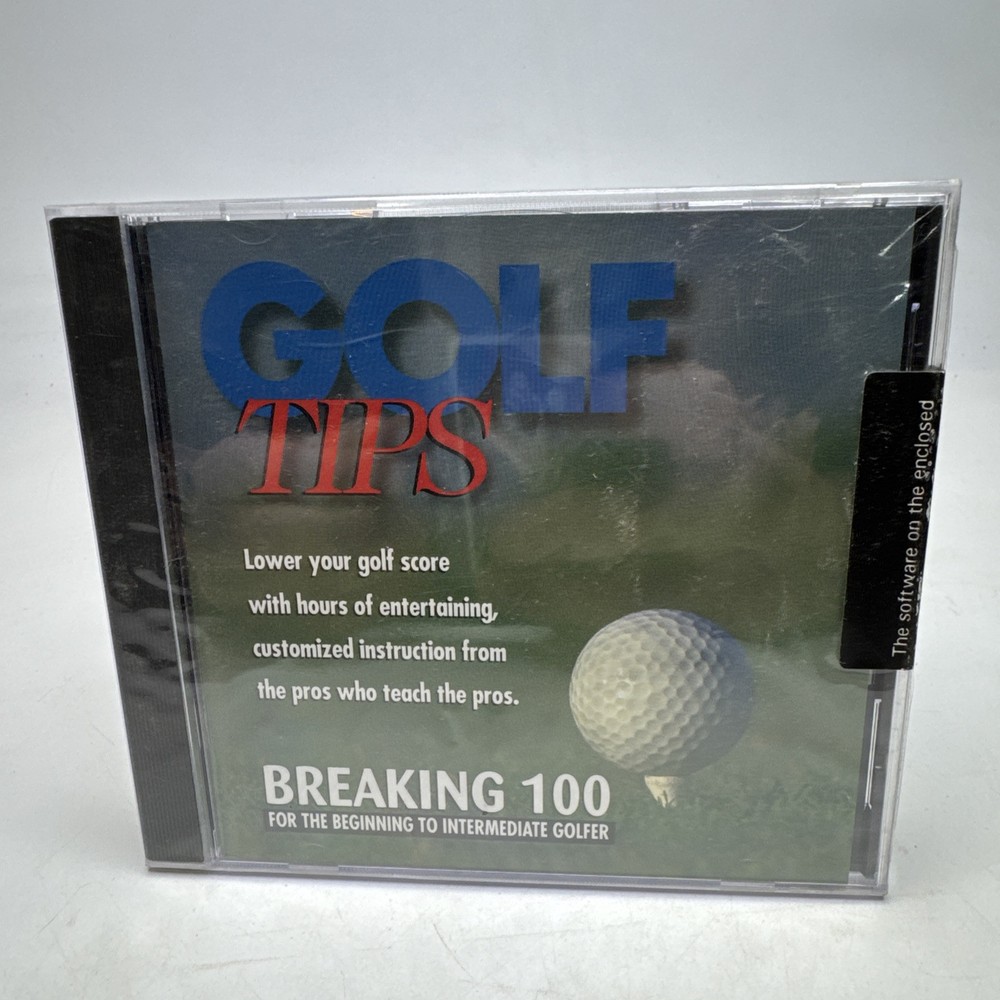 Golf Tips Breaking 100 DiAmar Interactive Beginning -Intermediate Golfer CD-ROM