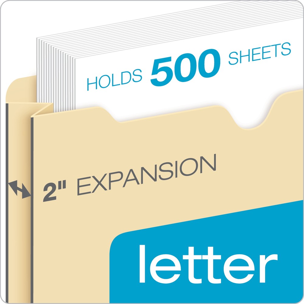 Pendaflex File Jacket, Letter, 2", Manila 10 per Pack
