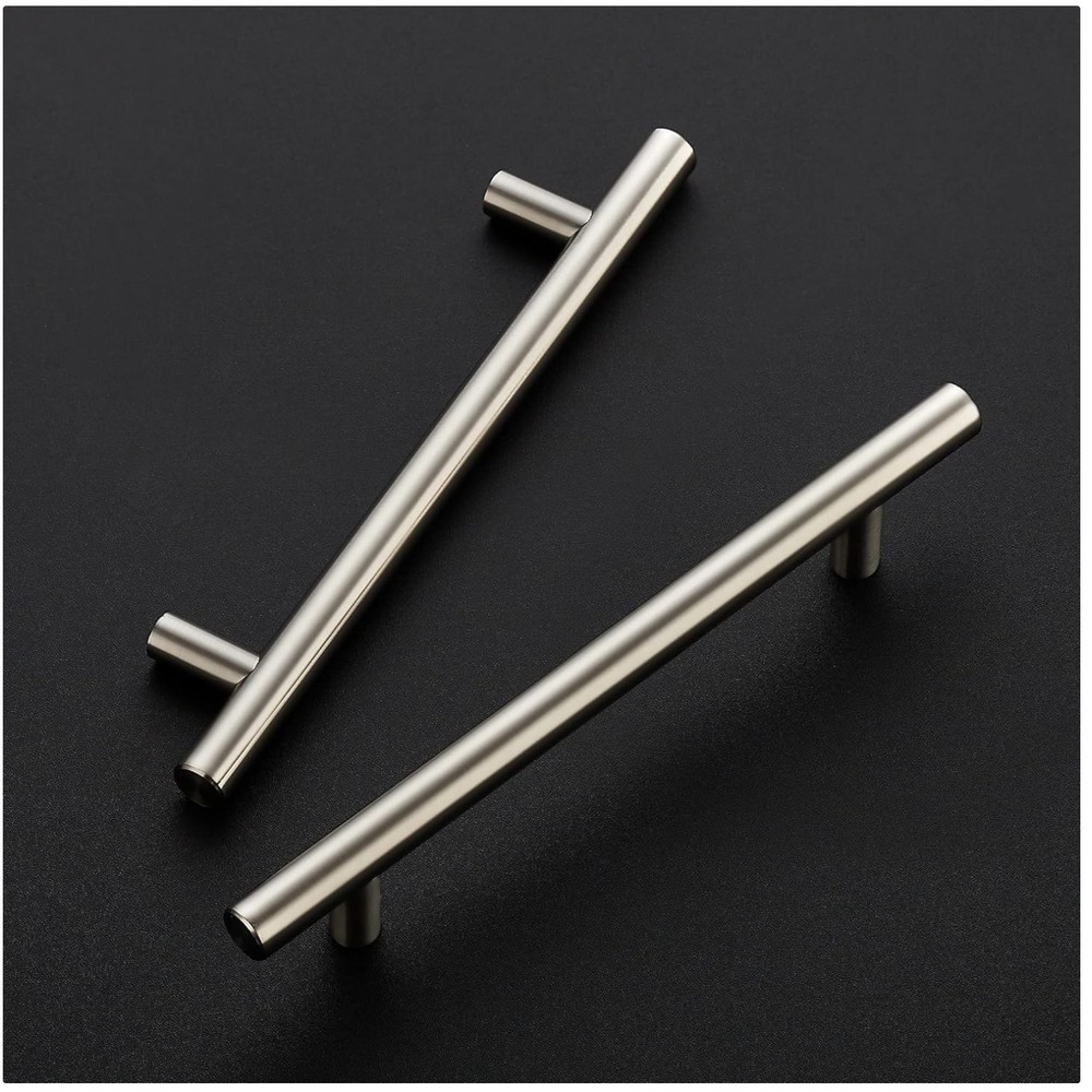 Classic Satin Nickel Cupboard Pulls - 5" Center - 30 Count