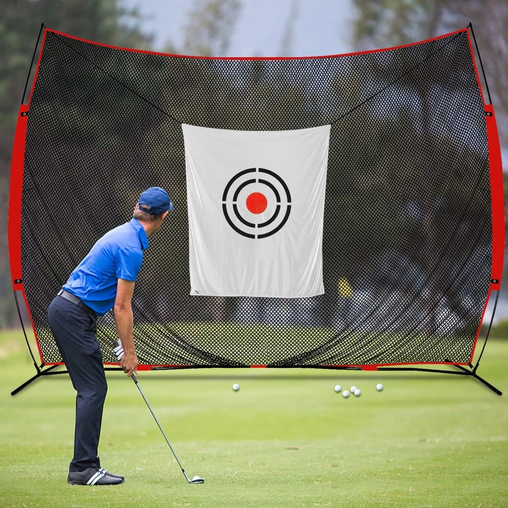 Golf Target Hitting Cloth - 6 X 5 FT White Fast Setup Sturdy Practice Trainer...