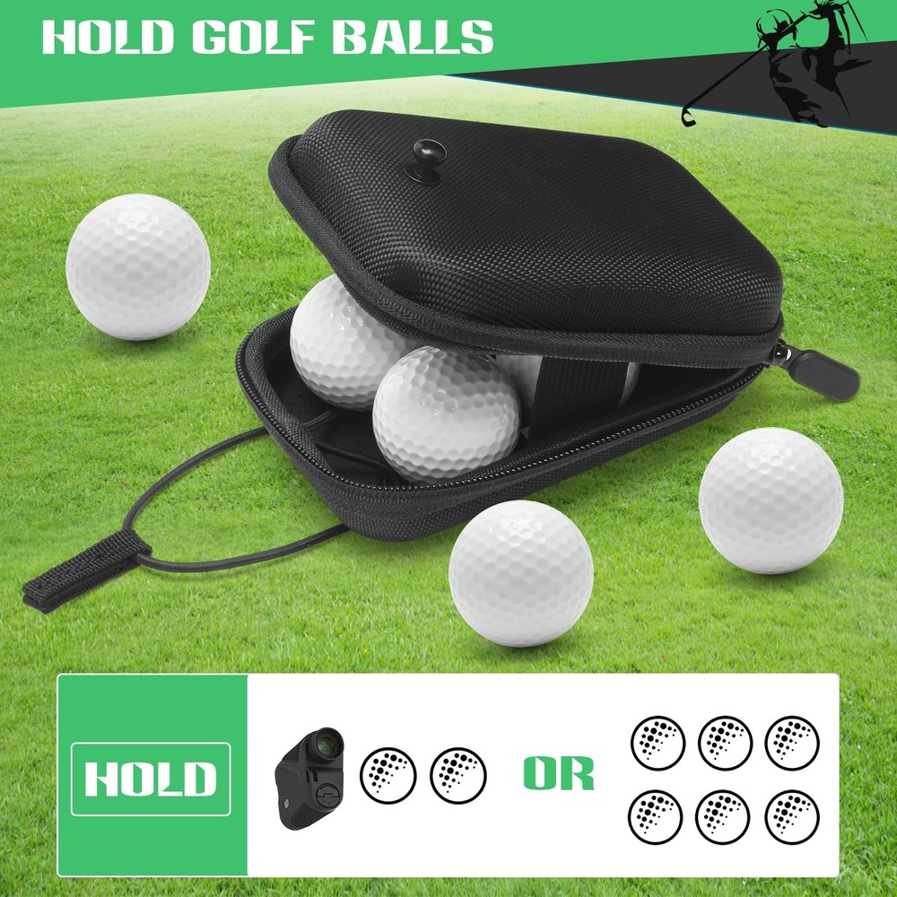 Anglekai Golf Rangefinder Hard Shell Case, Medium, Black
