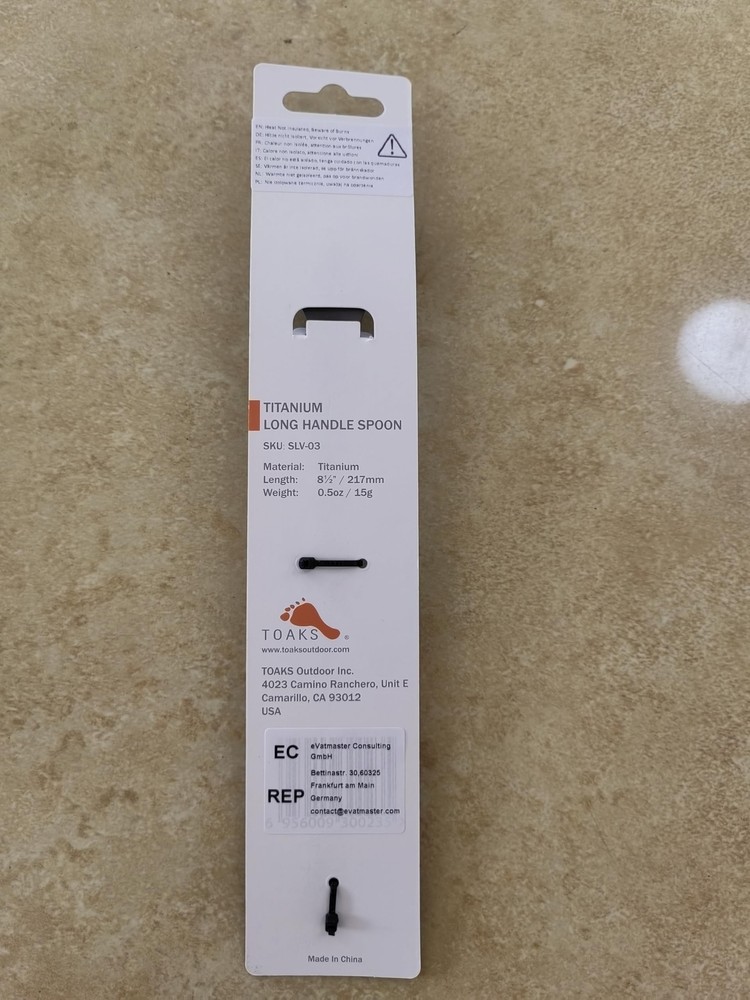 TOAKS Titanium Long Handle Spoon