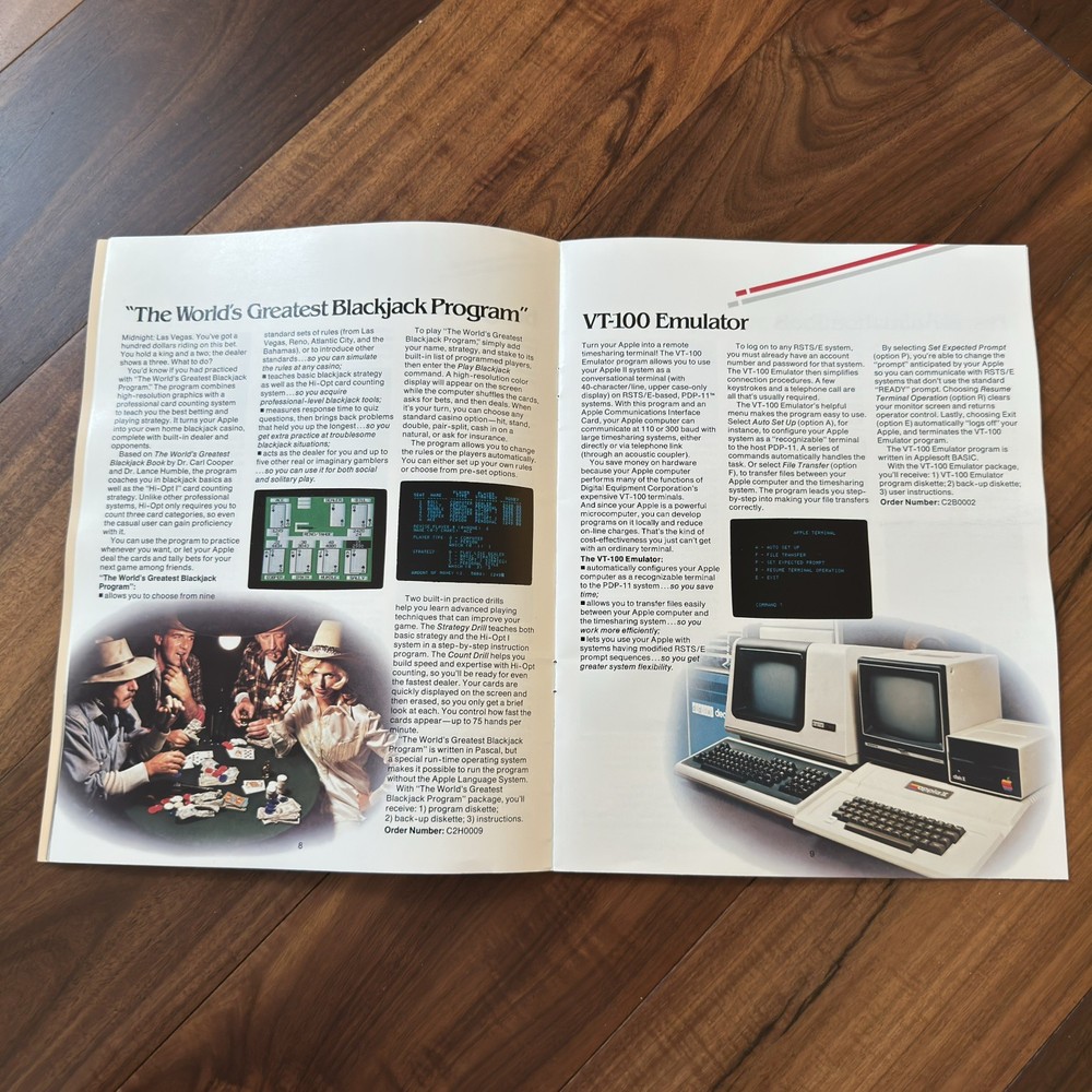Apple Spring 1981 Catalog Computer Software Technology Magazine Vintage Print