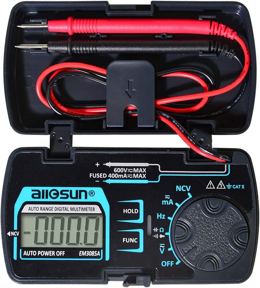 Auto Ranging Pocket Tiny Digital Multimeter, Mini Electrical Travel Meter AC/DC