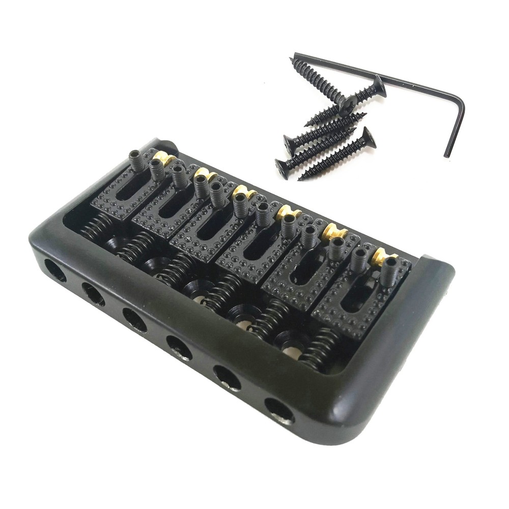 6 String Fixed Hardtail Electric Guitar Bridge Hardtail Roller Saddle Bridge