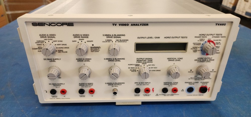 Sencore TVA92 TV Video Analyzer plus NT64 NTSC Pattern Generator